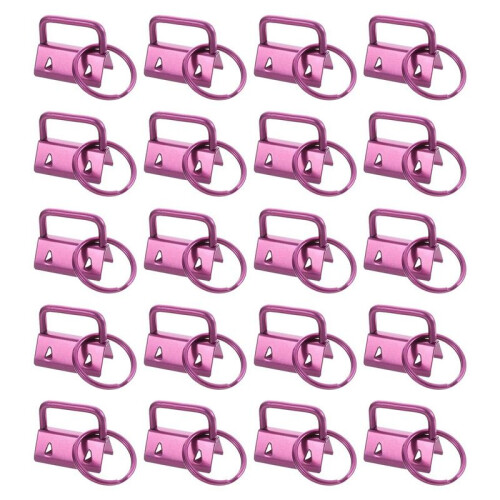 20PCS Key Fob Hardware with Keychain Rings for Bag Webbing,