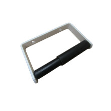 Basic Toilet Roll Holder 135mm White Aluminium Wall Mounted Bathroom