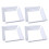 4 stuks Plastic Post Base Cover 4x4Inch Witte Rok Plastic Post 1