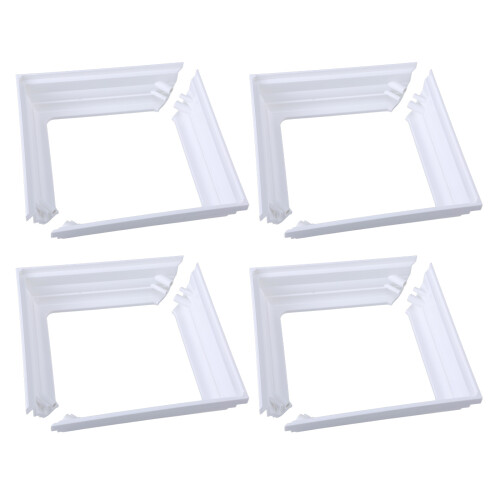 4 stuks Plastic Post Base Cover 4x4Inch Witte Rok Plastic Post