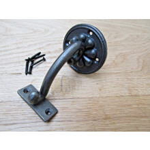 Cast Iron Fancy Decorative Handrail Bracket Antique Iron 80mm Stair