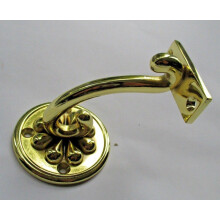 Decorative Fancy Handrail Bracket Brass Plated 85mm Zinc Die Cast UK