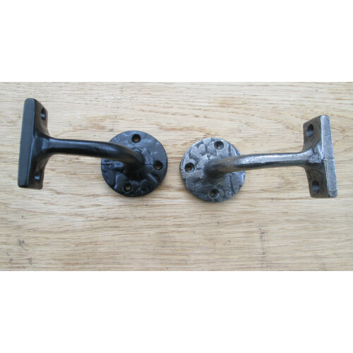 Cast Iron Victorian Handrail Bracket Black Antique 2.5" Stair Support 1