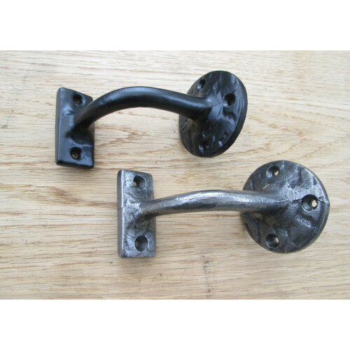 Cast Iron Victorian Handrail Bracket Black Antique 2.5" Stair Support 2