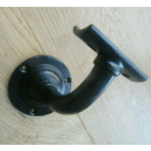 Black Antique Lancaster Handrail Bracket Cast Iron 75mm Stair Support