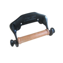 Embossed Cast Iron Toilet Roll Holder 185mm Black Antique