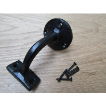 Cast Iron Victorian Handrail Bracket Black Antique 2.5" Stair Support