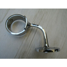 Ring Handrail Bracket Polished Chrome Solid Brass 57mm Stair Support