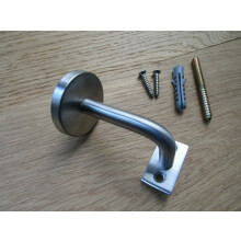 Stair Handrail Bracket 80mm Satin Stainless Steel Bannister Wall Mount