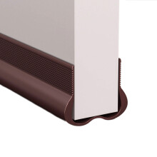 Upgrades Deuropeningen Afdichting Zachte PVC-deurstrips-Bruin