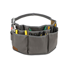 Pocket Tool Belt with Quick Release Buckle Utility Belt-Grey