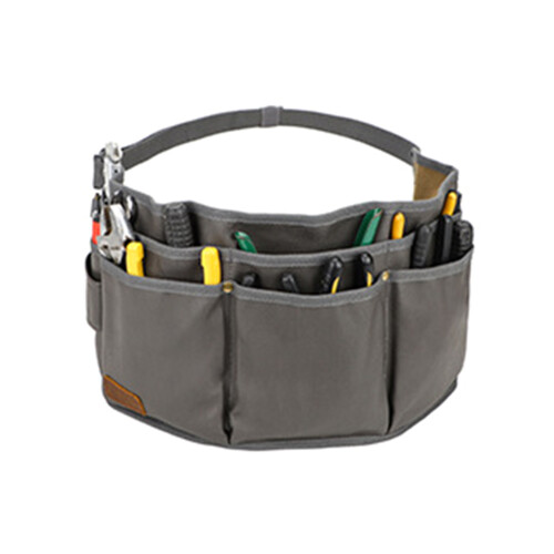 Pocket Tool Belt with Quick Release Buckle Utility Belt-Grey