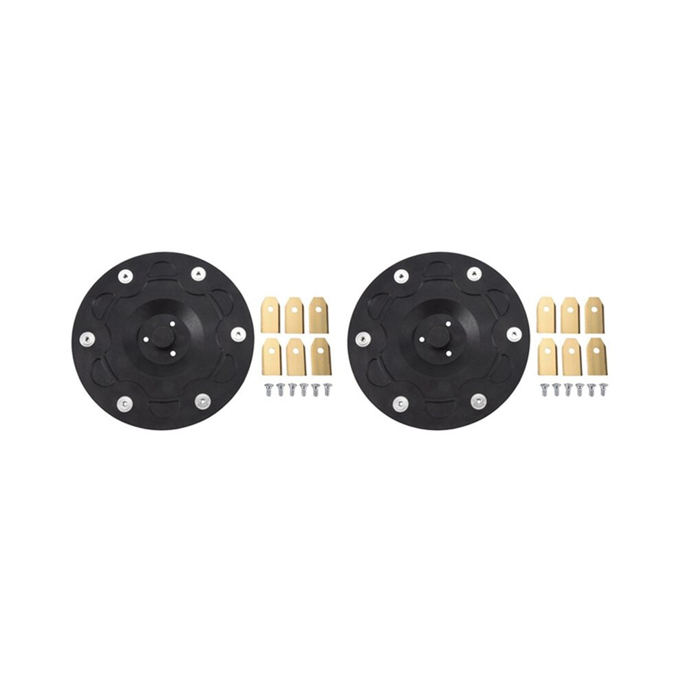 2X 6 Blade Disc Compatible For Navimow Robotic Lawnmower I105n, I108n & I110n,With 12Pcs Blades Black 6033406583451