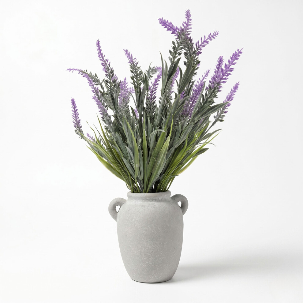 Homescapes Artificial Potted Lavender Plant, 45Cm, Purple