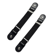 2Pieces Seamless Waistband Belt Set Soft PU Material-Black