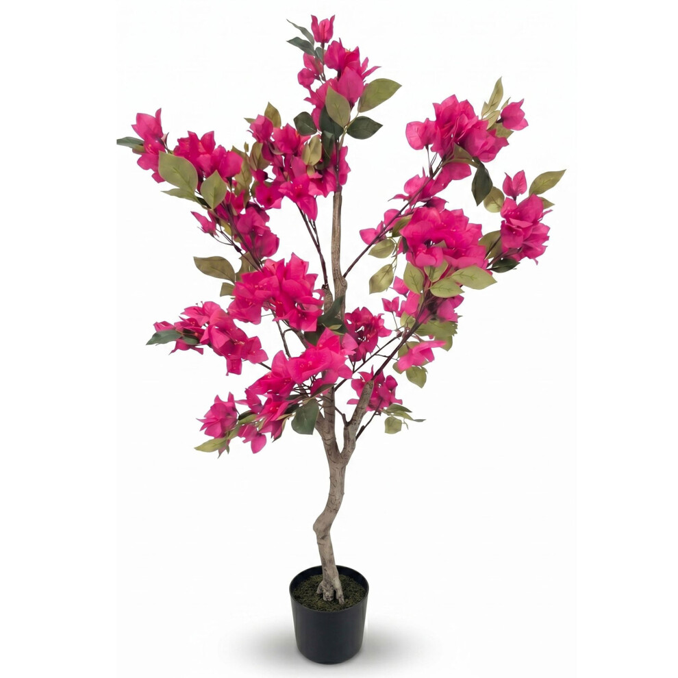 Homescapes Artificial Bougainvillea Tree, 120Cm, Pink