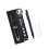 Practical Clicks Style Eraser Pen Plastic-Black round head 1