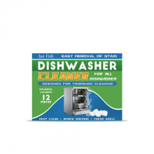 JUE FISH Dishwasher Cleaner Tablets, Powerful Grease Removal, Shine & Protect Kitchenware, Home Cleaning Tablets