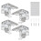 4Pcs Modern Blind Retainer Clip Mounting Bracket For 25mm 6