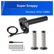E-Bike-Drehgasgriff für Macfox, 3-Pin-Gasgriff-Set für HappyRun Freego Heybike Elektro-Dirtbike