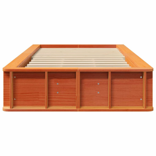 VidaXL vidaXL Bed Frame Wax Brown 80 x 200 cm Solid Pine Wood 2