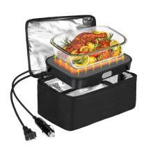 Portable Oven 12V/24V/110-120V 80W Mini Food Warmer