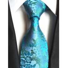 Men's Paisley Flower Tie Wide Neck Wedding Business