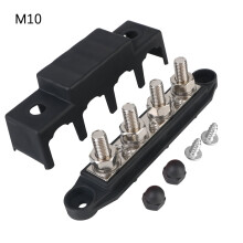 RV Power Distribution Block 4-Way 48V 250A DC Bus Bar with