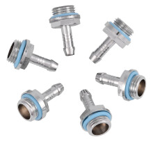 PC Water Cooling Barb Fitting G1/4 Thread 6 PCS