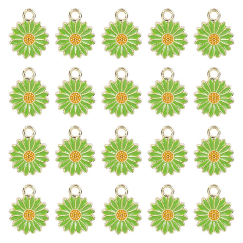 Flower Pendant Charm Keychain 20 pcs