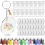 Sublimation Keychain Blanks Set 240 pcs 2 inch round 1