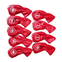 Waterproof Golf Iron Head Cover Red