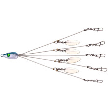 Saltwater Fishing Alabama Rig with Spinner Bait and Weight
