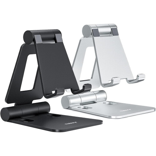 Dual Folding Phone Stand for iPhone and All Phones, 2-Pack