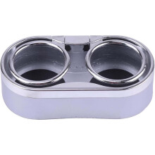 Car Double Cup Holder Expandable Red Universal Fit