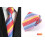 Men's Rainbow Striped Jacquard Necktie 8cm Polyester 1