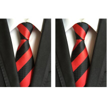 Men's Stripe Wide Jacquard Necktie for Formal Wear
