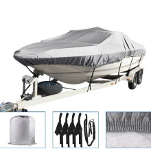 Boat Cover 14-16 Ft Heavy Duty 3-Layer Waterproof with