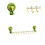 Kitchen utensil rack multifunctional rail 1 piece 5