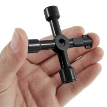 4-Way Utility Key for Electric and Gas Meter Cabinets