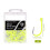 Barbed Sea Fishing Hook Fluorescent Yellow 4# 1