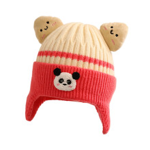 Toddler Winter Knit Hat with Earflaps Warm Soft Beanie