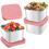 Stainless Steel Snack Containers Leak-Proof 6oz 3-Pack Pink 1