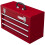 Toolbox with 3 Drawers and Storage Compartment, Red 2