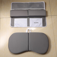 Baby Bath Kneeler and Elbow Pad Set Grey 1.6 Inch Thick