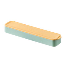 Portable flatware box travel tableware storage case