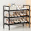Shoe Storage Rack Black 3-Tier 1