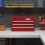 Toolbox with 3 Drawers and Storage Compartment, Red 8