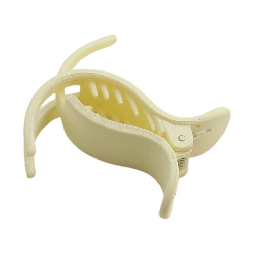 Women's Beige Hair Clip Solid Color One Size 1