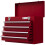 Toolbox with 4 Drawers and Storage Compartment, Red 2